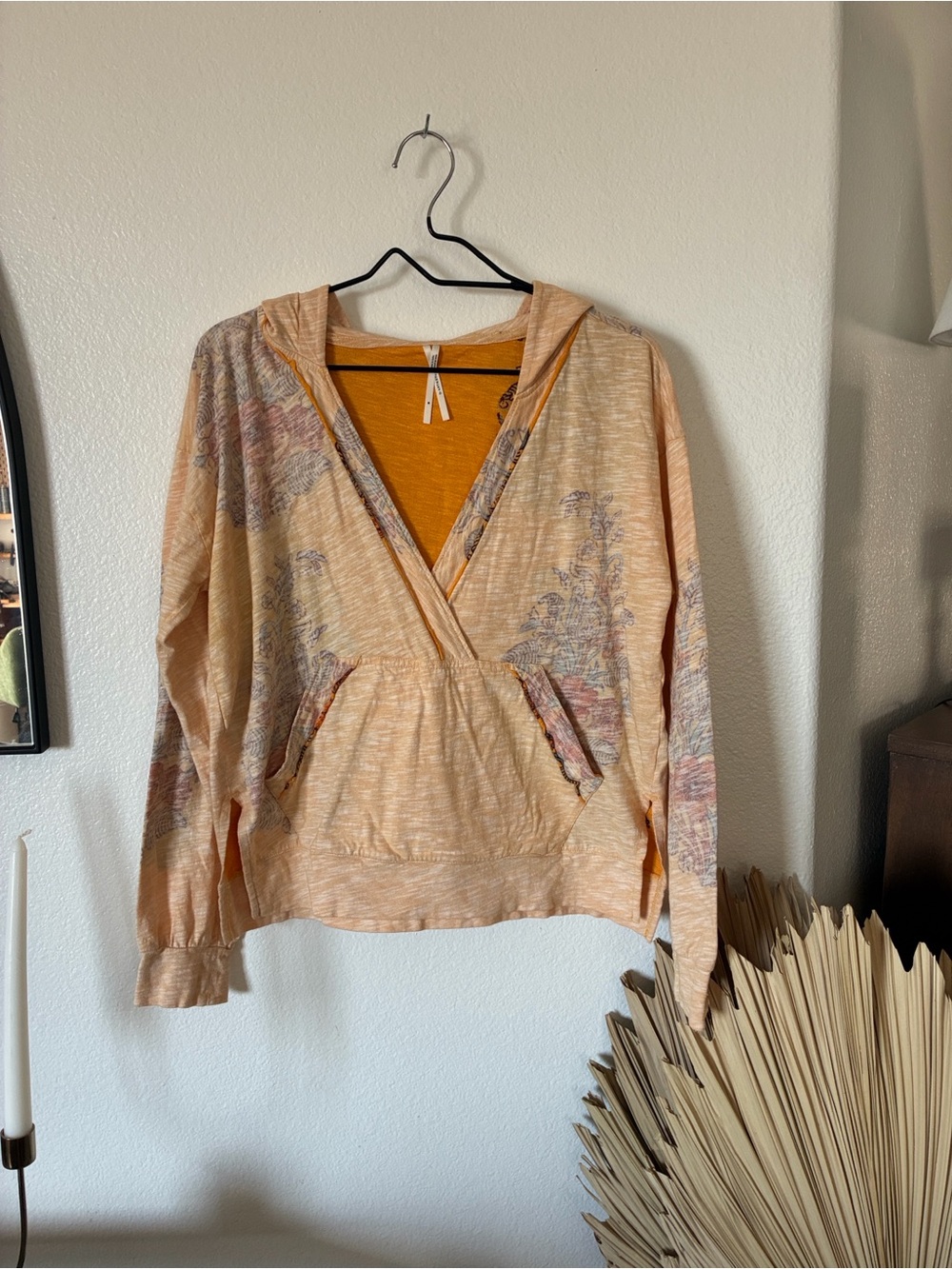 Anthropologie Conditions Apply Nera Floral Hoodie SZ Medium